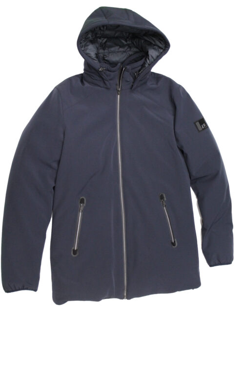 YES ZEE Giubbotto uomo con cappuccio staccabile O834-NM00 tg XXXL Blu