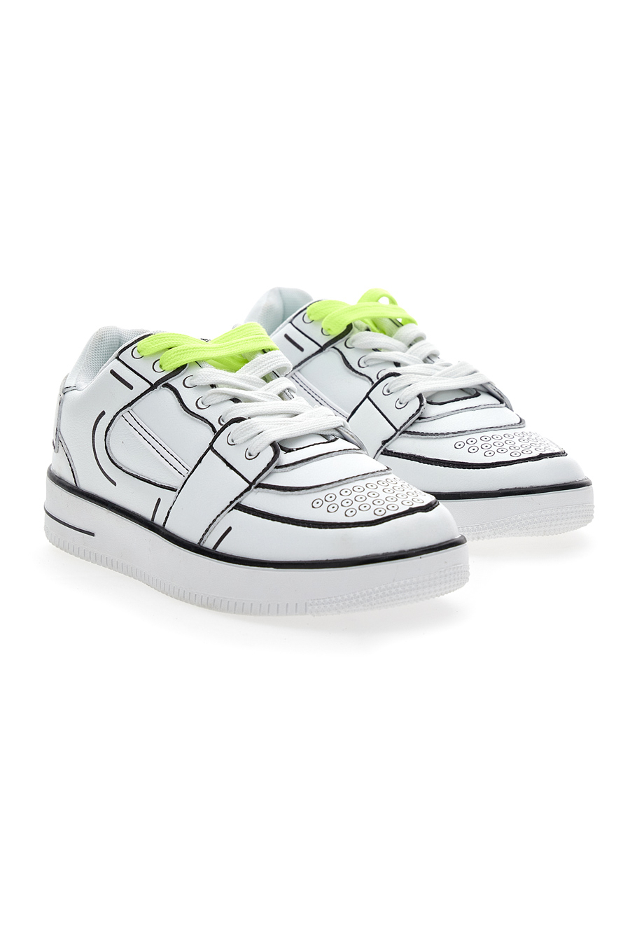 Sneakers basse Pyrex bianche unisex - immagine 8