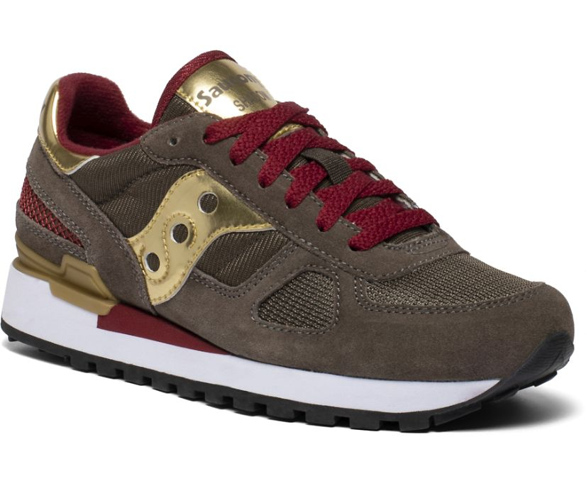 Saucony Originals Shadow Sneakers Donna Crocodile Gold